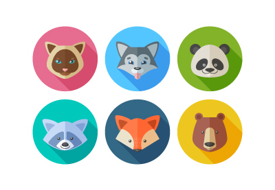 Draw a Vector Set of Flat Animal Icons in Illustrator