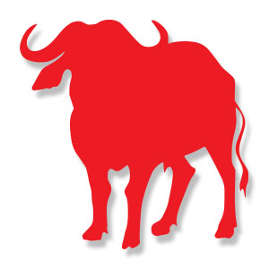 African Buffalo Silhouette Free Vector