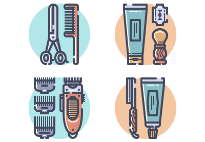 Draw a Vector Set of Barber Tools in Illustrator