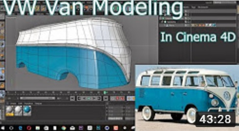 Modeling a Vintage Volkswagen Van in Cinema 4D