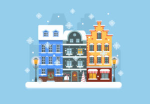 Draw a Winter City Scene in Adobe Illustrator