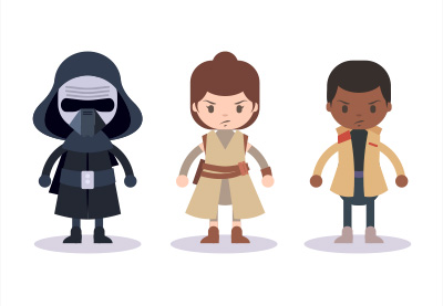 Draw Three Star Wars Characters in Illustrator - Cgcreativeshop