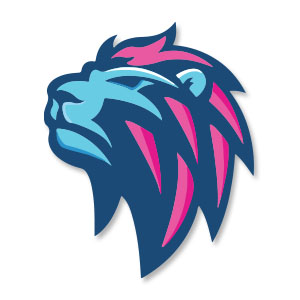 Blue Lion Logo Free Vector
