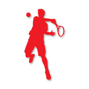 Tennis Man Silhouette Free download