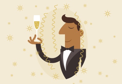 Draw a Champagne Celebration in Adobe Illustrator