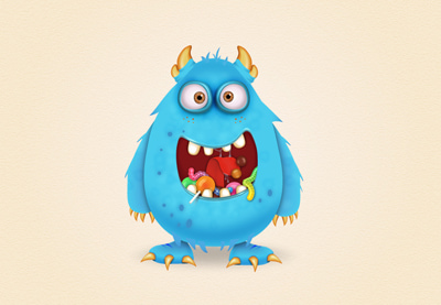 Draw a Candy Monster Character in Adobe Illustrator