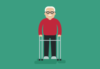 Draw Simple Elderly Man in Adobe Illustrator