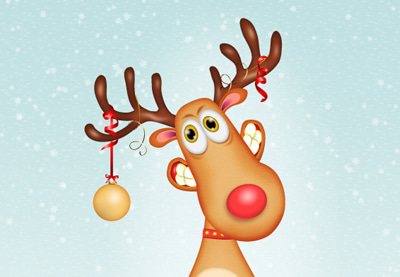 Draw a Reindeer Cartoon Character in Adobe Illustrator