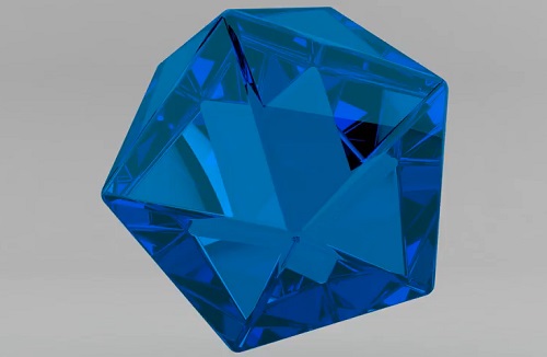 Make a Blue Crystal Material in Maxon Cinema 4D