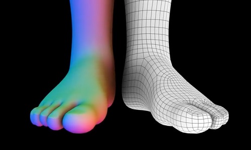 Easy Foot Modeling in Autodesk Maya
