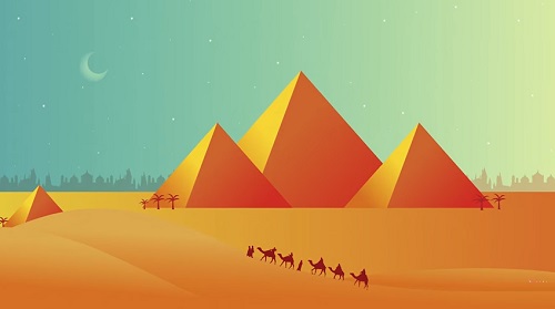 Draw a Desert Pyramid Scene in Adobe Illustrator