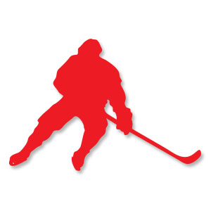 Hockey Player Silhouette Vector