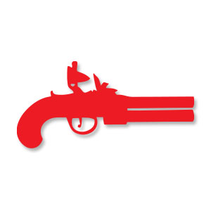 Old Pistol Wapon Silhouette Free Vector