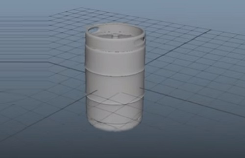 Modeling a Beer Keg in Autodesk Maya 2018