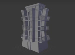 Modeling a Stylized Building in Blender
