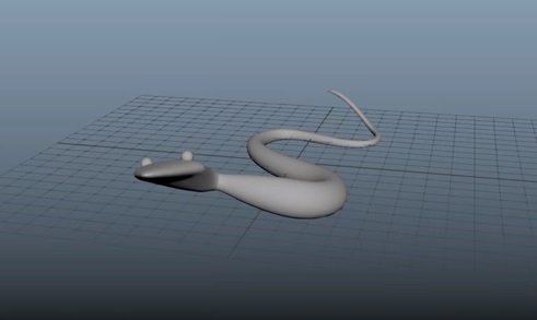 Modeling a 3D Cartoon Style Snake in Maya