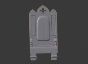 Modeling a Simple Throne Mini in Blender
