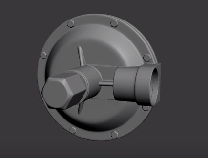Modeling a Gas Regulator in Autodesk 3ds Max
