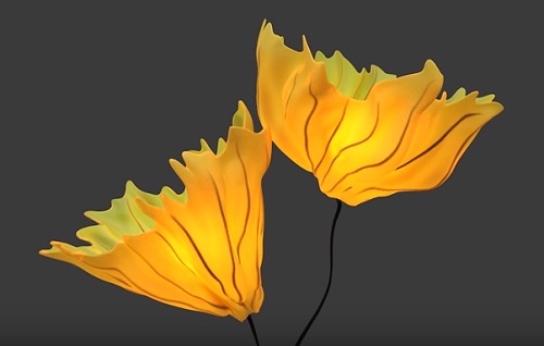 Modeling a Gingko Floor Lamp in Autodesk 3ds Max