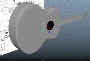 Modeling a 3D Acoustic Guitar in Maya 2018