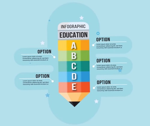 Draw a Education Infographic Design in Illustrator