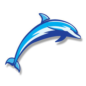Blue Dolphin Free vector download