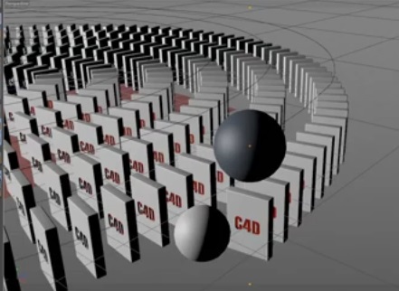 Create e Domino Eeffects Animation in Cinema 4D