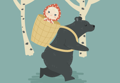Draw Masha and the Bear in Adobe Illustrator