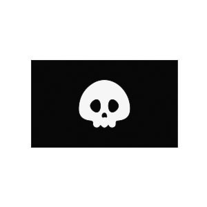 Simple Pirate Flag free vector