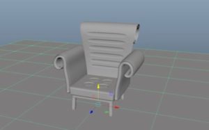 Model a Stylized "Cartoon" Chair in Maya 3D