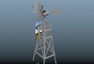 Modeling a 3D American Windmill in Maya