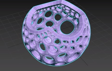 Modeling a Stereographic Voronoi Sphere in 3ds Max