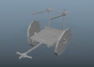 Modeling a Low Poly Wooden Cart in Autodesk Maya