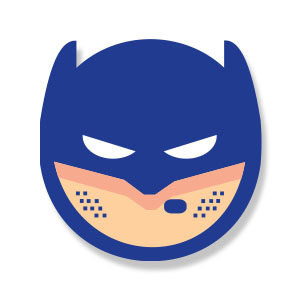 Batman Emoji Icon Free Vector