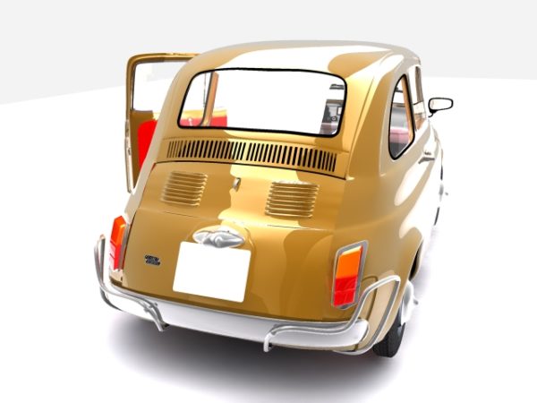 FIAT 500 3D Classic Italian Car 3D Models Cgcreativeshop