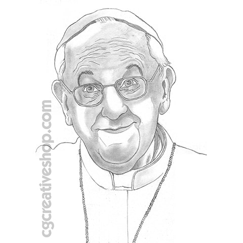 Pope Francis Drawings Cgcreativeshop