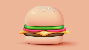 Burger Vector in Illustrator