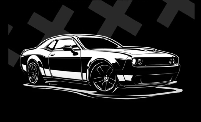 Draw Dodge Challenger in Illustrator