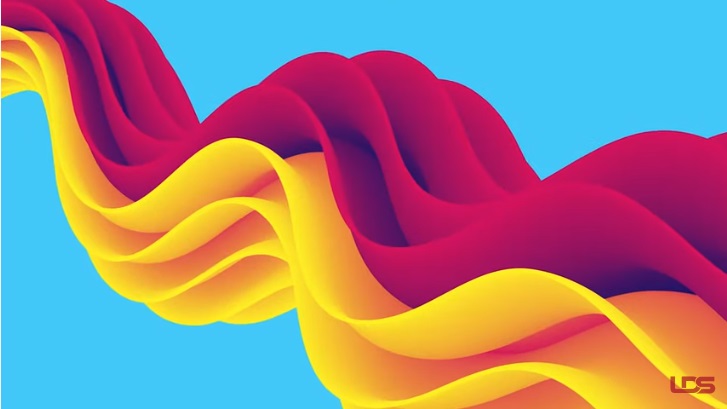 Fluid Color Abstract Background in Illustrator