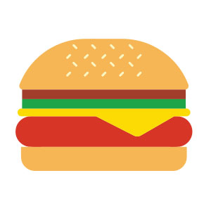 Hamburger Flat Design Free Vector download – Cgcreativeshop
