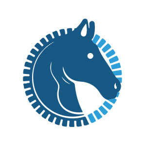 Head Horse Circle Logo Free Vector download