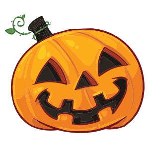 Scary Jack-O-Lantern Free Vector download