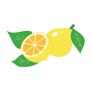 Lemon Fruit Flat Deseign Free Vector download