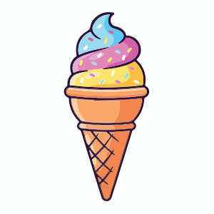 Simple Ice Cream Icon Free Vector download
