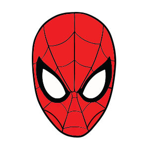 Spiderman Head Mask Free Vector download