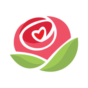 Stylized Rose Flower Free Vector download