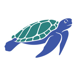 Stylized Sea Turtle Free Vector download