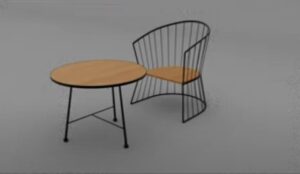Model an Outdoor Coffee Table and Chair in Maya 3D