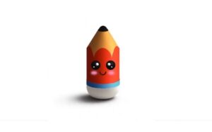 Draw Cute Pencil Character 3D in Adobe Illustrator