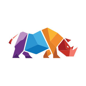 Geometric Rhinoceros Logo Free Vector download